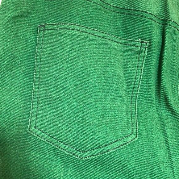 MEGAN RENEE - 🎉HP x 3🎉 NWOT - L Sz 33 (12/14) Green Denim Bodycon Mini Skirt - Picture 14 of 16